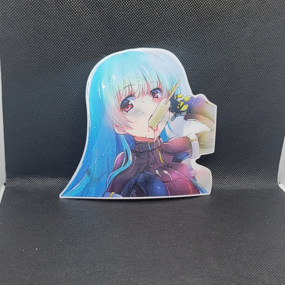3/$15 Waifu Anime Girl Image Changing Holographic Lenticular Decal - Picture 3 of 3